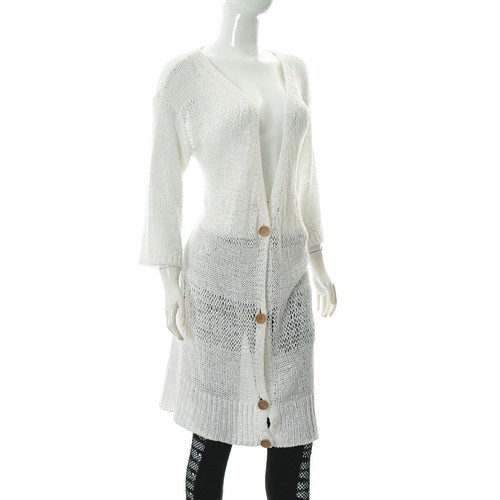 Marlboro Classics Cardigan lungo da donna all'uncinetto in maglia cardigan a ... - Foto 2 di 6