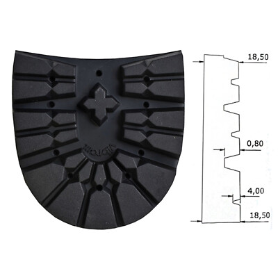 Bergstiefel Reparatur Absätze Vibram Montagna 3 1/2 & 3 7/8 Weite (1100T) paarweise