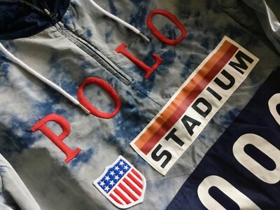 Limited Polo Ralph Lauren Indigo 1992 Stadium P Wing Jacket Limited Polo Ralph Lauren Indigo 1992 Stadium P Wing Jacket
