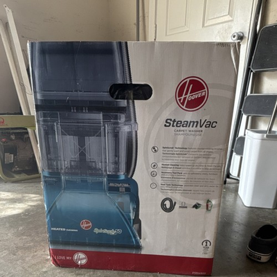 #ad #ad Hoover SteamVac SpinScrub 50 Upright Carpet Cleaner Heated Cleaning Blue Gray $149.00