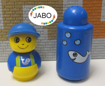 ( RB L 4/3 ) LEGO Duplo Primo baby009 figure 2039 2108 + brick with fish print