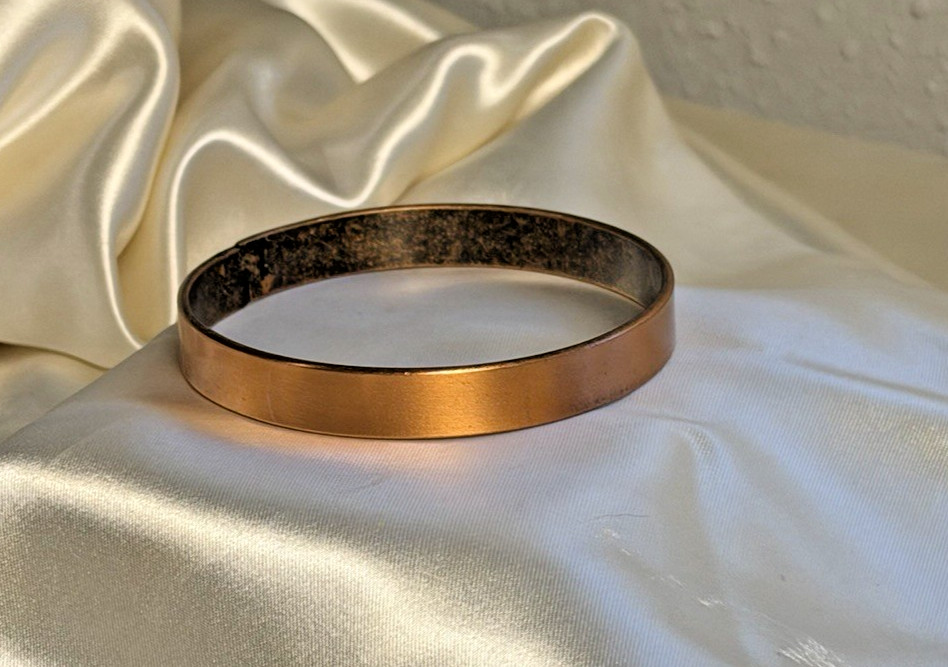 Vintage Solid Copper Bangle Bracelet | Classic Mi… - image 7
