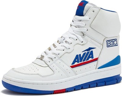 Avia 830 OG Mens High Top Basketball With Blue Red Retro Sneakers Cantilever.