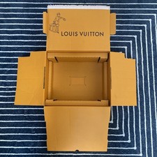 Louis Vuitton Empty Storage Shipping Box Cardboard 16  x 14  x 7  Authentic