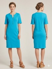 Calvin Klein Turquoise-colored Women's Shirt Midi Dress Size XLarge