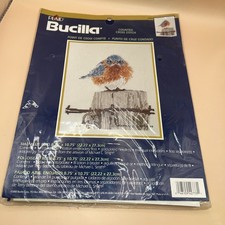 Bucilla Mad Blue Bird Counted Cross Stitch Kit 42733 Sealed NOS 2000