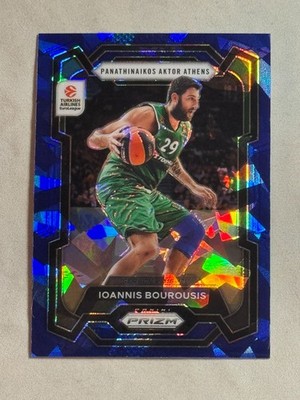 2023-24 Panini Prizm Euroleague Blue Ice Ioannis Bourousis /125 #43