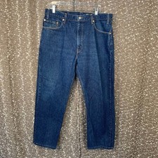 Vintage 90's Levi  s 505 Regular Fit Straight Leg Blue Denim Jeans Men  s 38x30