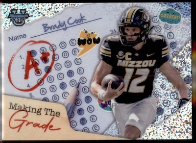 2024 Bowman University Best #MG-13 Brady Cook Making the Grade Speckle Refractor