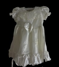AbC White Dress with Floral Detail Size 8