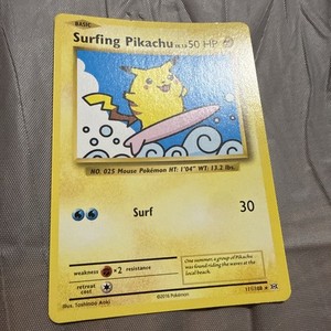 Pokemon Cards Surfing Pikachu | eBay