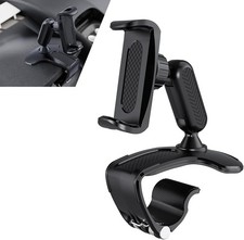 1 PC Car Dashboard Cell Phone Holder 180 Rotary Clip on Navigation Stand