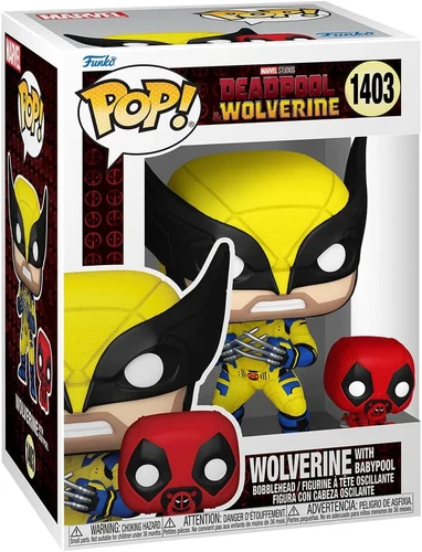 Funko Pop! Movies Wolverine with Babypool from Deadpool & Wolverine Movie 1403