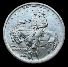 US 1925  Stone Mountain Commemorative Silver Half Dollar BU