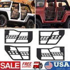 Tube Half Tubular Doors Without Mirrors for 2018-2024 Jeep Wrangler JL 4 Door