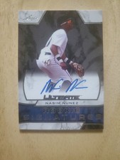 Nasim Nunez 2019 Leaf Ultimate Rookie Signatures Auto Card #RS-NN1 Autograph. rookie card picture