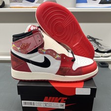 Air Jordan 1 Retro High OG Spider-Man Across the SpiderVerse Size 6Y 7.5W