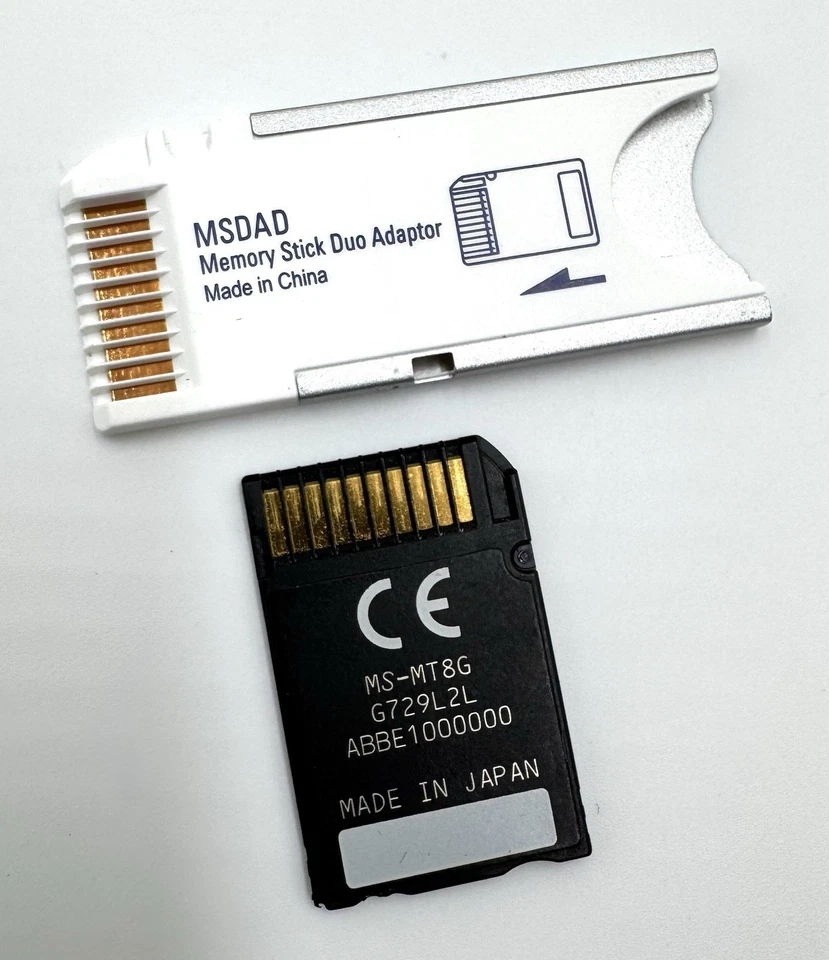 Sony 8GB Memory Stick Pro Duo + Lexar Memory Stick Duo Adapter - Tested - Image 3 of 3