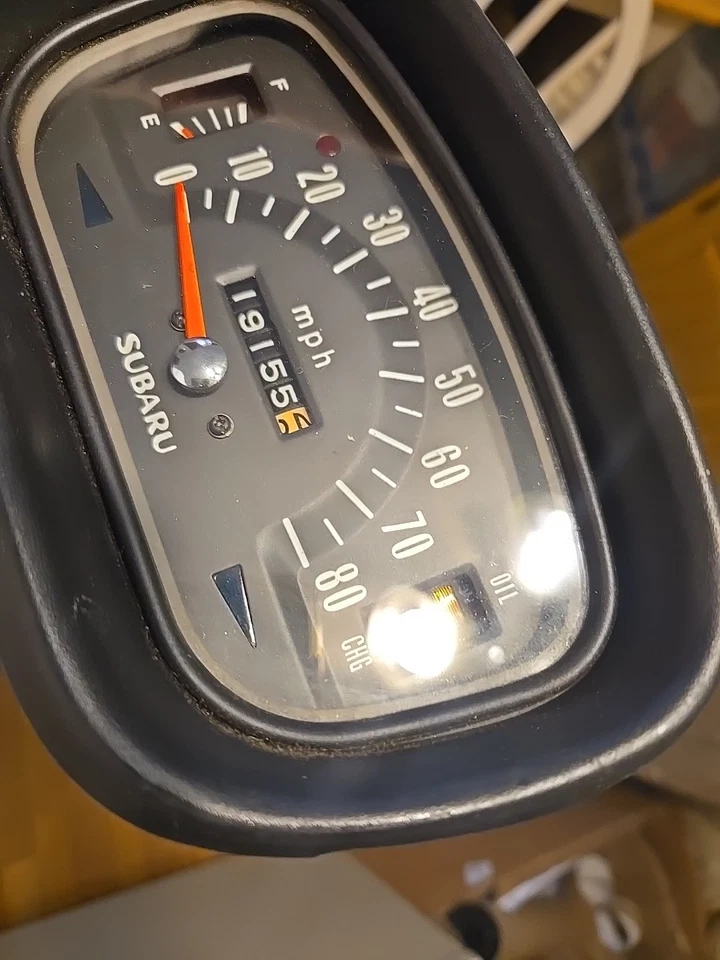 VINTAGE 1960s 1970s Subaru 360 K111 Speedometer MINI CAR SUBARU LOOK NICE!! - Image 4 of 4