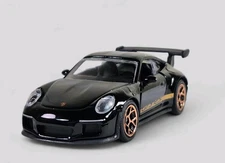 PORSCHE 911 GT3 RS Diorama Collectible DieCast Model Car 1:64 Black LOOSE