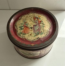 Lovely 1940’s/50’s Caley Cranford Wrapped Chocolates Christmas Tin Carol Singers