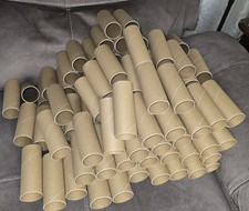Over 100 cardboard Tubes for Crafts And Such. Each One Measures: 4 In. Long 