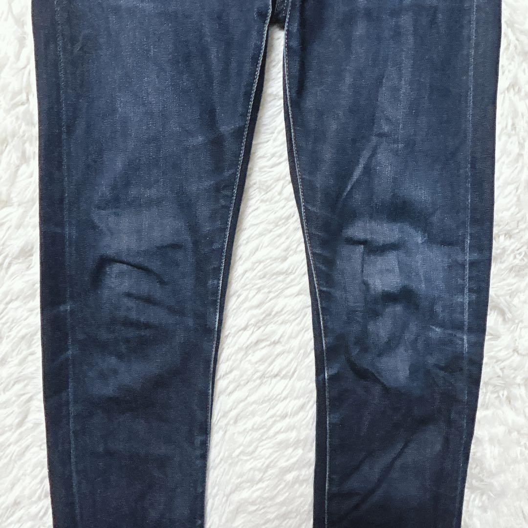 Uniqlo denim slim fit jeans red ear F blue 31(79cm) 96421C thumbnail 3