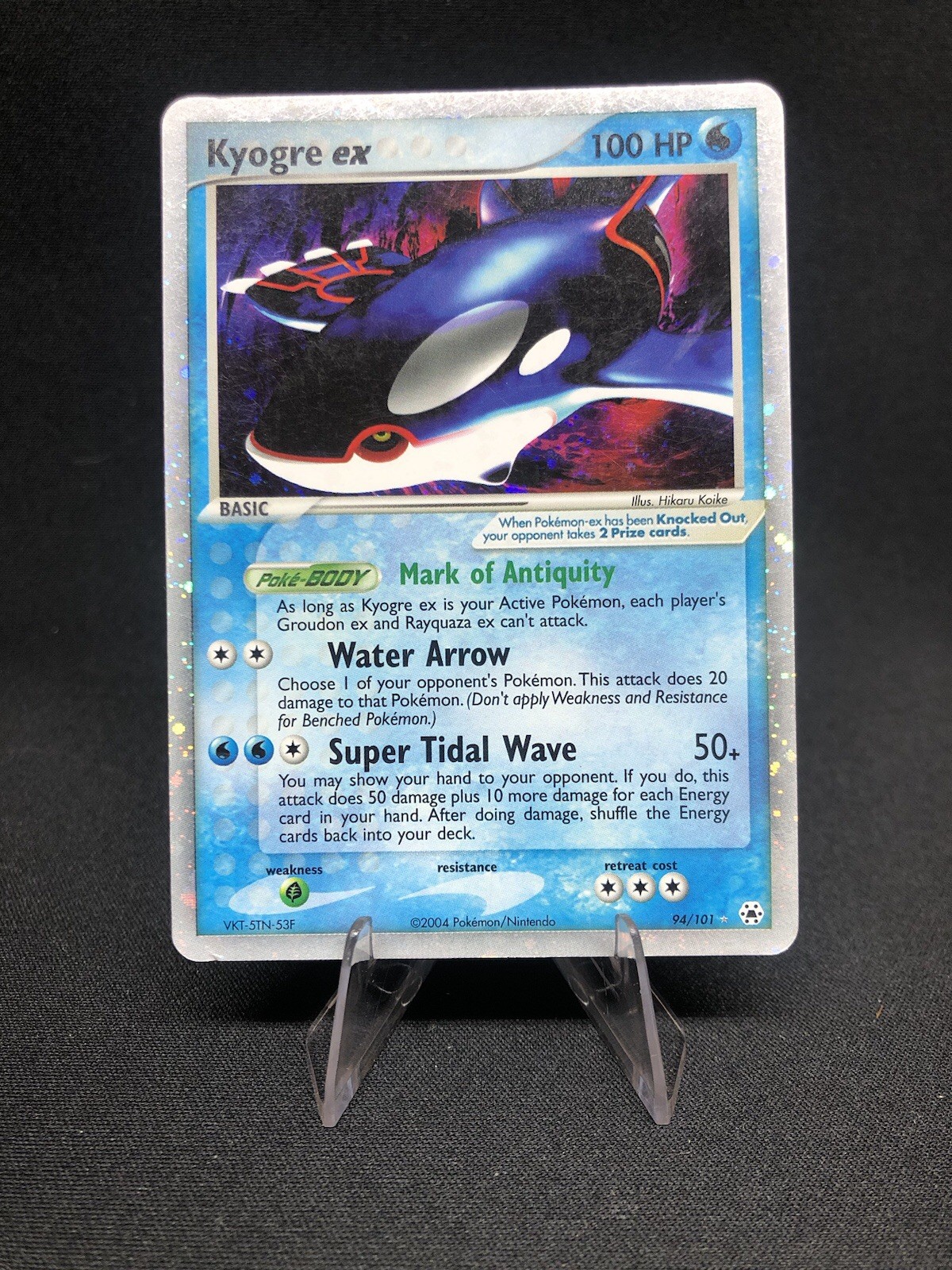 Kyogre Ex 94/101 Pokémon Hidden Legends Ultra Rare Holo