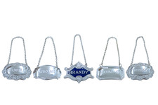 Vintage Silver & Gold Plated Decanter Labels Available Various Names