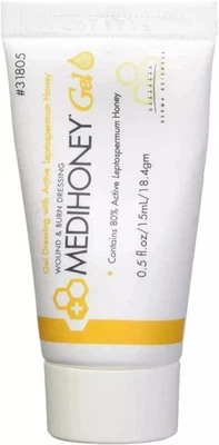 AS SHOW MediHoney INTEGRA MEDIHONEY Gel, Wound and Burn Dressing, (1.5 fl. oz. / 44 mL)
