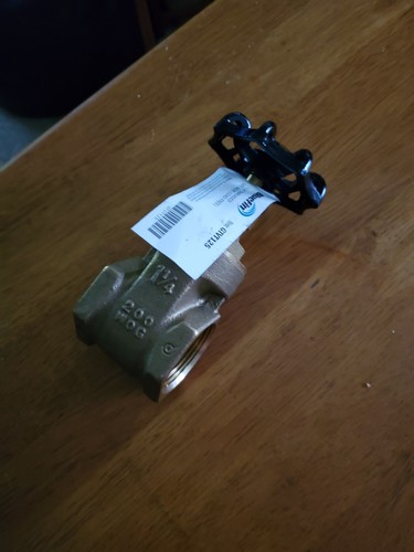 new brass 1  1/4 inch gate valve bluefin