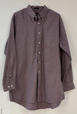 Barrington Wrinkle-Free Men’s Long Sleeve Button Down Shirt 17.5/34-35 - Image 1 of 4