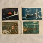 WW2 Japanese Military Art Propaganda Postcards - Lot of four (4) - Unused