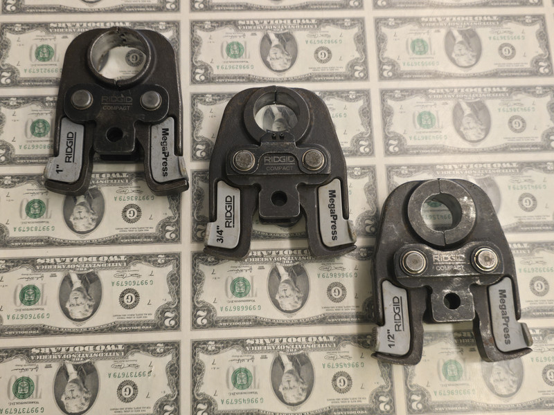 RIDGID 66983 MegaPress Compact Jaw Kit 1/2" - 3/4" -  1" - Loose