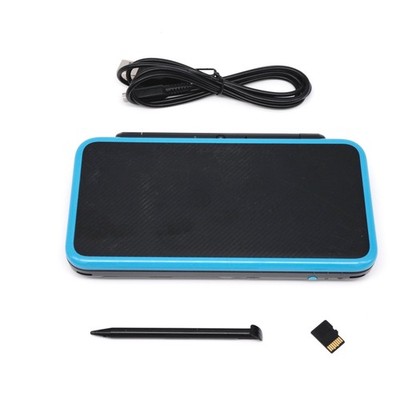 Nintendo ''New'' 2DS XL LL Console Black & Turquoise w/ extras (USA Seller)
