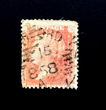 GREAT BRITAIN Stamp - 1958 Queen Victoria Penny Red SOTN Used r30 Perf 14