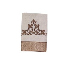 - Soft  Absorbent Cotton Monaco Collection, Ivory Hand Towel