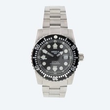 Herrenuhr Silberfarben Taucheruhr Automatik KIENZLE schwarz/silber - X230