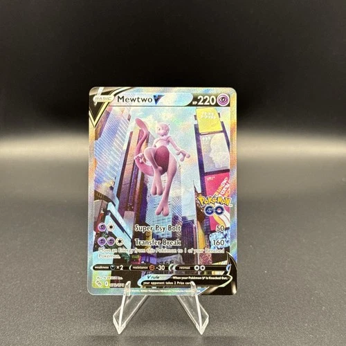 Pokemon TCG SWSH Pokemon Go Mewtwo V Alt Art 072/078