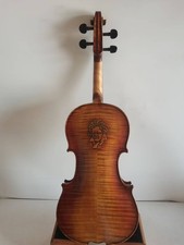 4/4 Violin Solid flamed maple back old spruce top hand carved the STATUE K3313