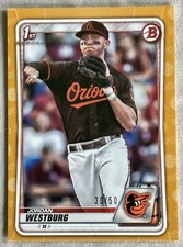 Jordan Westburg 2020 Bowman Draft Paper Gold Parallel 30/50
