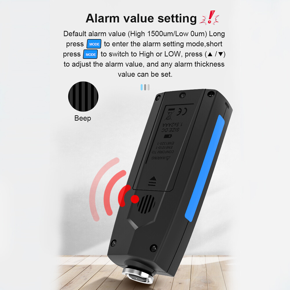 Thickness Guage LCD Display Fe/NFe Automobile Car Paint Coating