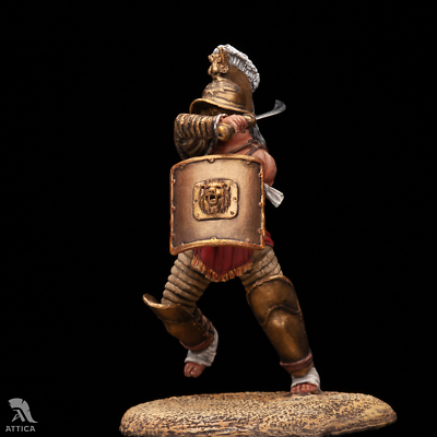 Thraex Roman Gladiator 54mm Painted Tin Toy Soldier Pre-Sale