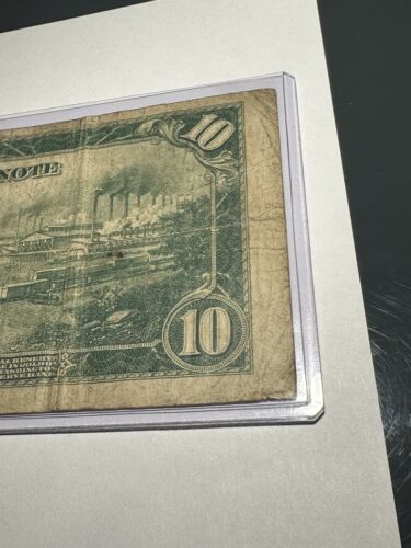$10 1914 Federal Reserve Large Bank Note - Cleveland OH - Blue Seal - F-VF Note! - Picture 10 of 10