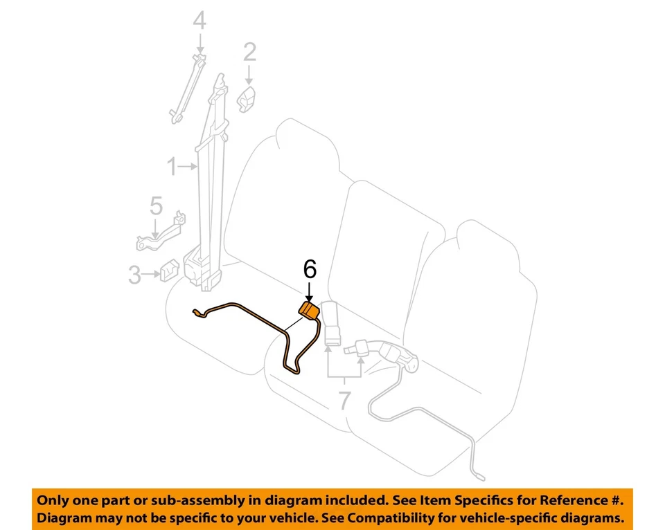 Used Front Right Seat Belt Front fits: 2013 Nissan Titan bucket and bench passen Foto 3 de 4