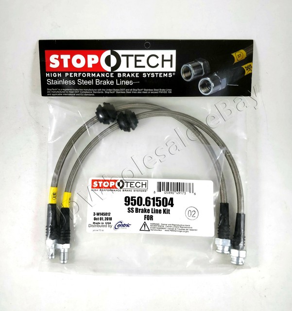 STAINLESS STEEL FRONT + REAR BRAKE LINE KIT FOR 0610 / 12 VOLVO S40