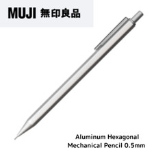 MUJI Mechanical Pencil 0.5mm Aluminum Hexagon