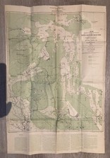 BOXED, 1890, 28 x 18.5 inch MAP. NORTH WESTERN MANITOBA, with canvas backing