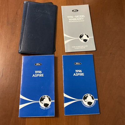 1996 Ford Aspire Owners Manual User Guide Reference Operator Book Fuses Fluids