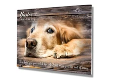 Personalized Pet Memorial Gift with Photo of your Dog Custom Metal Print 